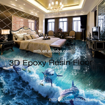 Waterproof Anti-slip Epoxy 3D Floor for Home Floor Decoration